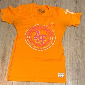 American Fighter Orange pink short sleeve shirt top T-Shirt